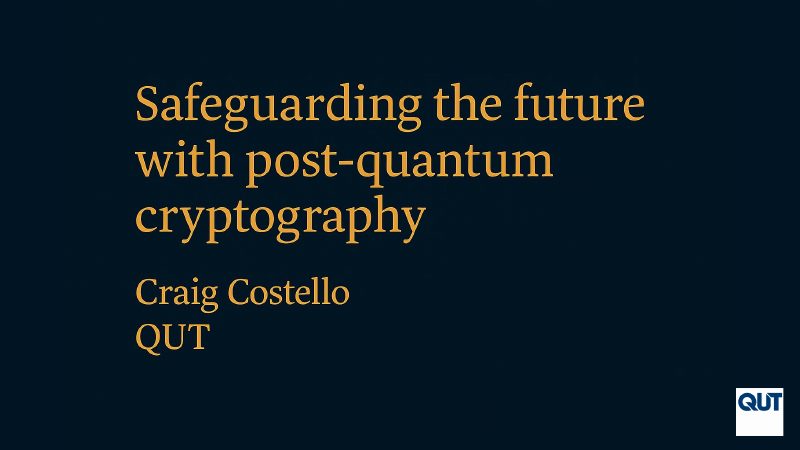 Opening slide: Safeguarding the future with post-quantum cryptography