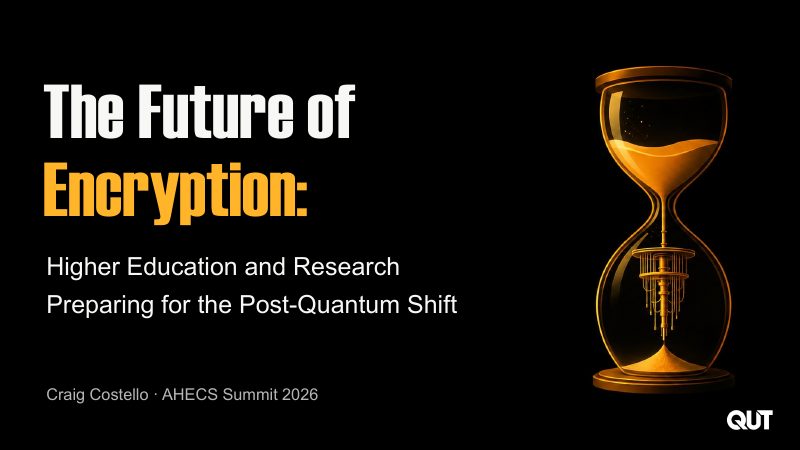 Opening slide: The Future of Encryption: Higher Education and Preparing for the Post-Quantum Shift