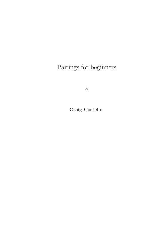 First page of the tutorial